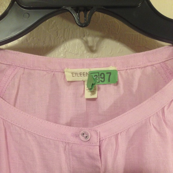 Eileen fisher linen tunic blouse EUC L - Picture 3 of 6
